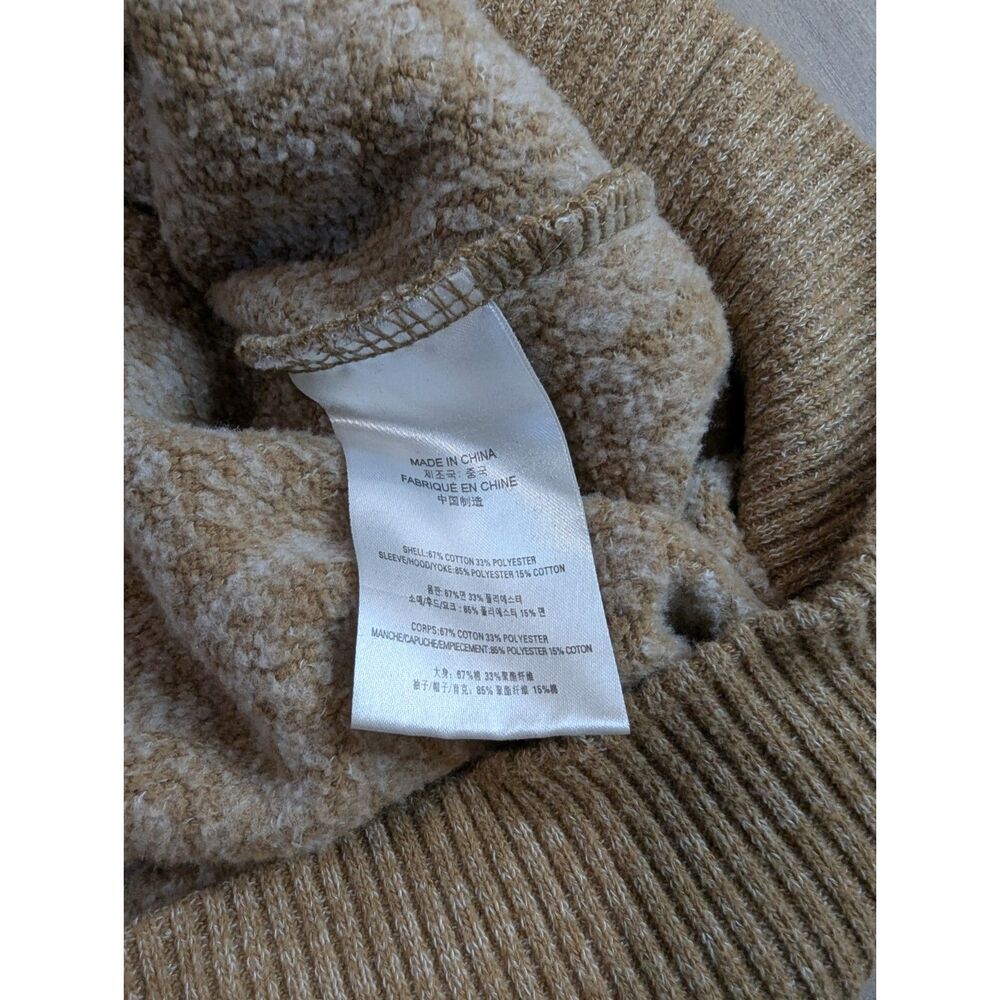 Hooey Striped Plush Sherpa Fleece Pullover Hoodie Tan Western Serape Ladies XL - Picture 8 of 10